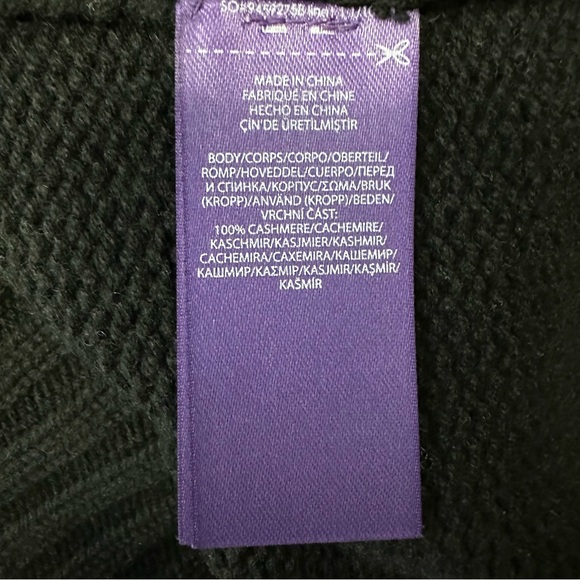 Ralph Lauren Purple Label Hand Knit Embellished 100% Cashmere Fair Isle Sweater - Picture 13 of 16